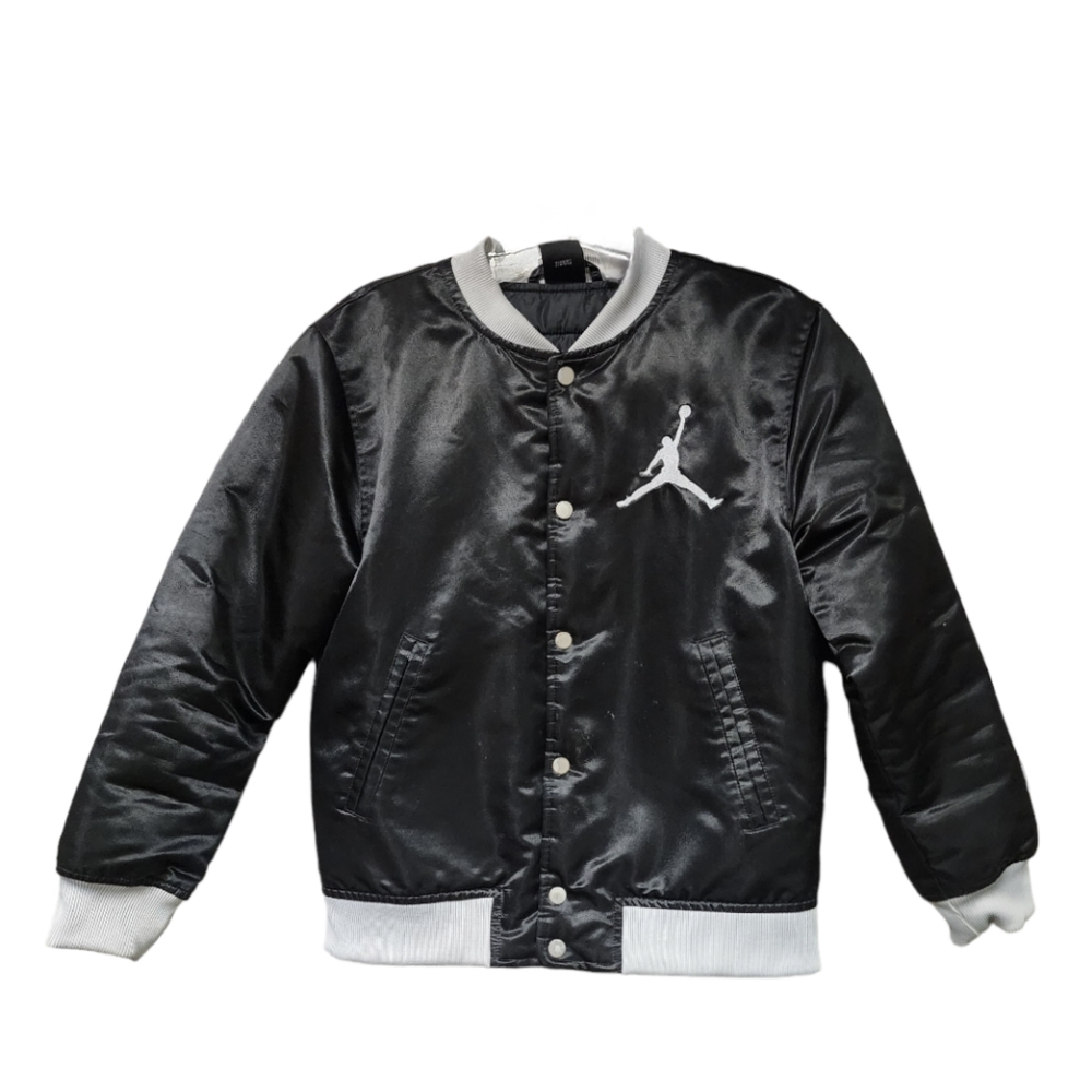 Nike Jordan Jumpman Satin Feel Big Kids Wings MA-1 Stadium Jacket Size Medium